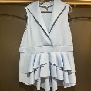 VENUS Sky Blue Sleeveless Top